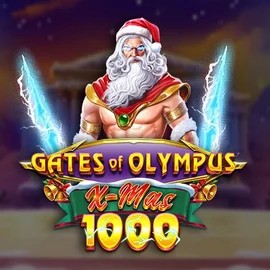 Slots logo of Gates of Olympus Xmas 1000 from Pragmatic Play at Spinmacho Casino